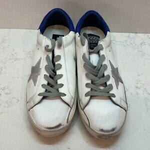 BNWT Golden Goose Women's White/Blue Superstar Sneakers